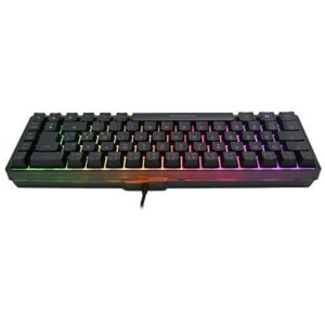 Tastierë Gaming Deltaco DK240 Mini RGB Wired / QWERTZ – Zezë