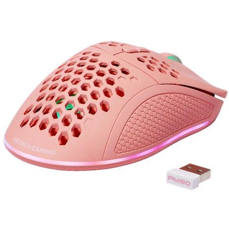 Maus Gaming Deltaco RGB / Wireless– Rozë - Figura 3