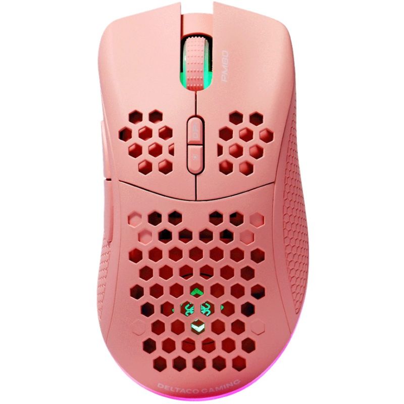 Maus Gaming Deltaco RGB / Wireless– Rozë - Figura 4