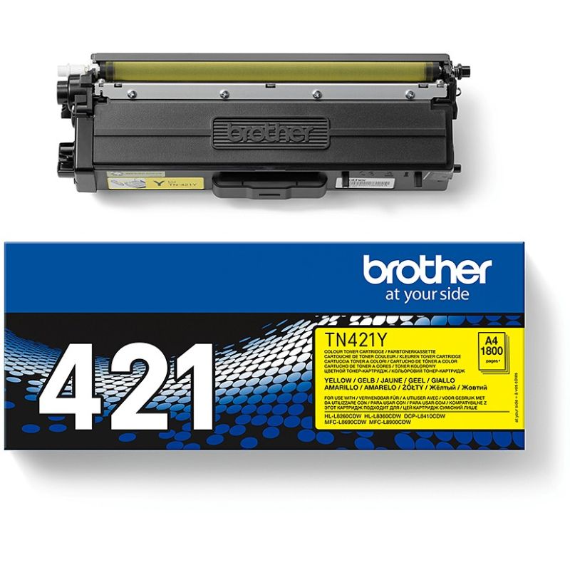Toner Brother TN-421Y / 1,800 faqe – Verdhë - Figura 2
