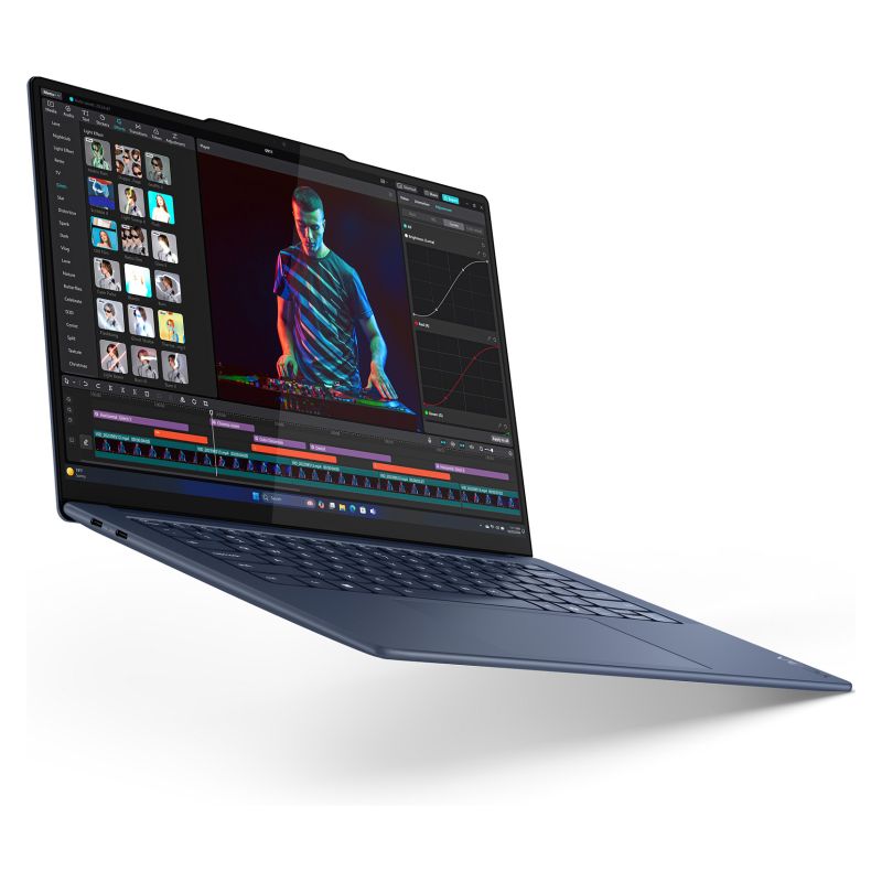 Laptop Lenovo Yoga 7 14Q8X9 / Qualcomm Snapdragon X1E-78-100 / 32GB LPDDR5x / 1TB / 14.5" 3K OLED / Qualcomm Adreno GPU / Touchscreen / DE - Blu - Figura 3