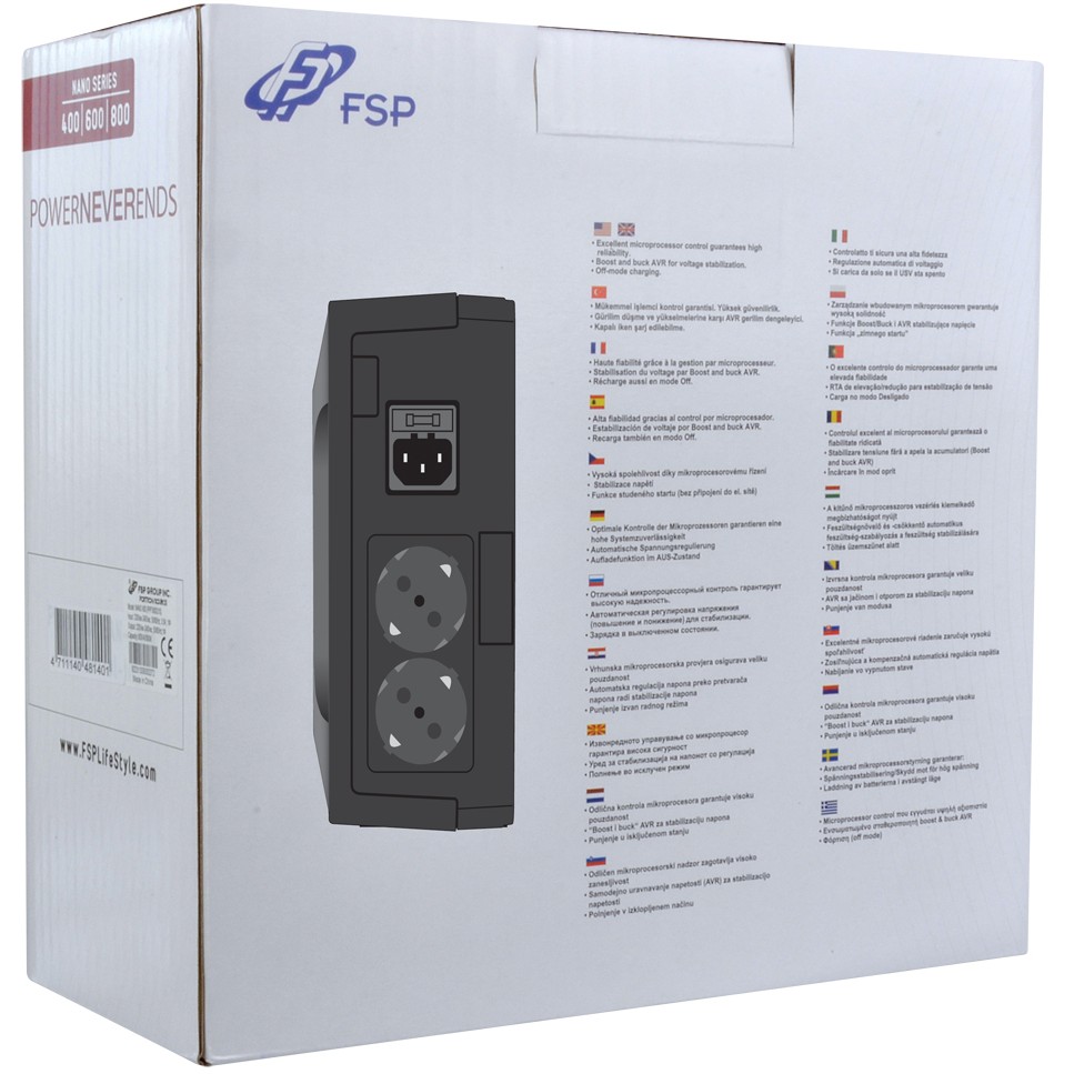 UPS FSP NANO 800 UPS Offline 800VA 480W - Figura 5