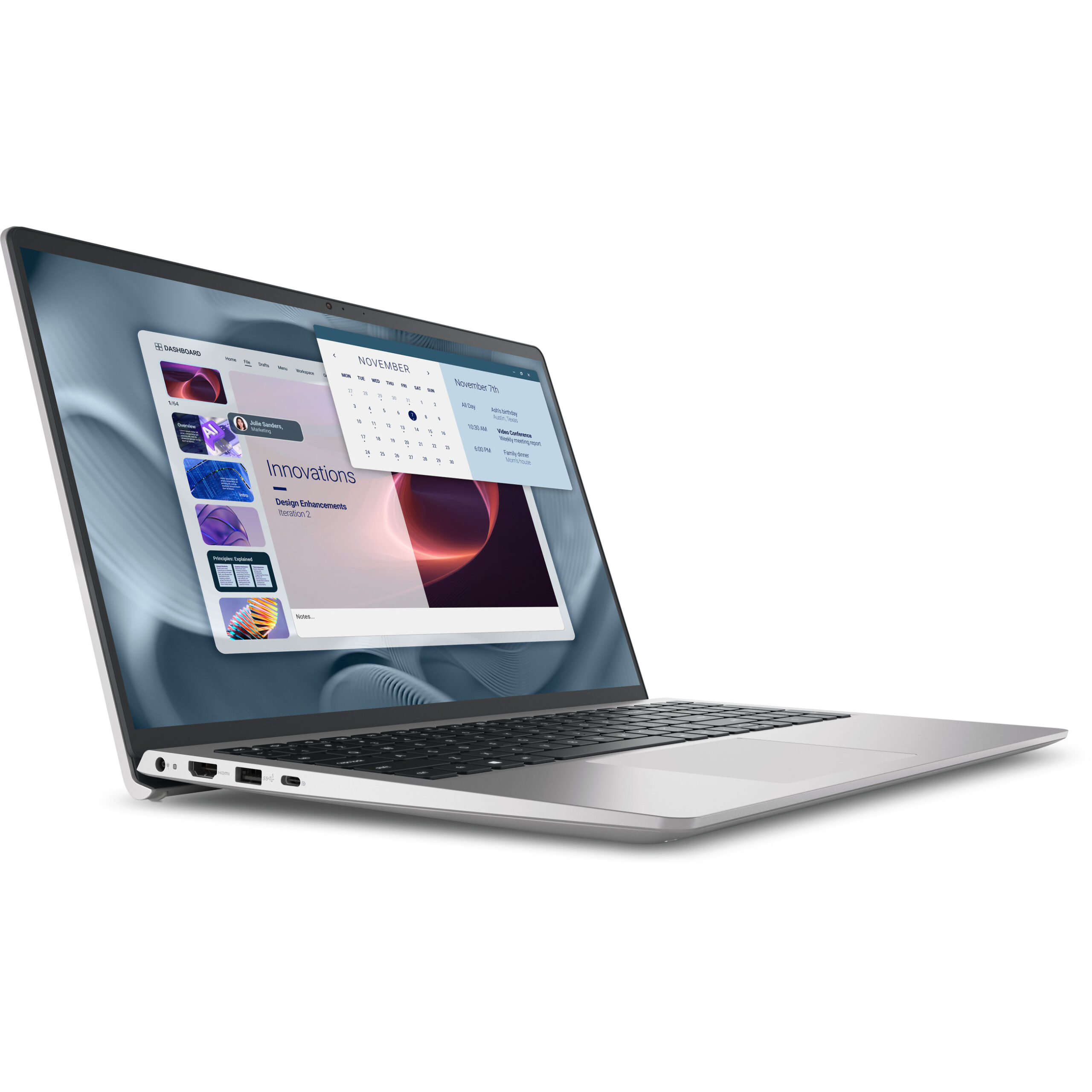 Laptop Dell Pro 15 Essential PV15250 / i7-1355U / 16GB DDR5 / 512GB / 15.6" Full HD IPS LED / Intel UHD Graphics / DE - Argjend - Figura 2