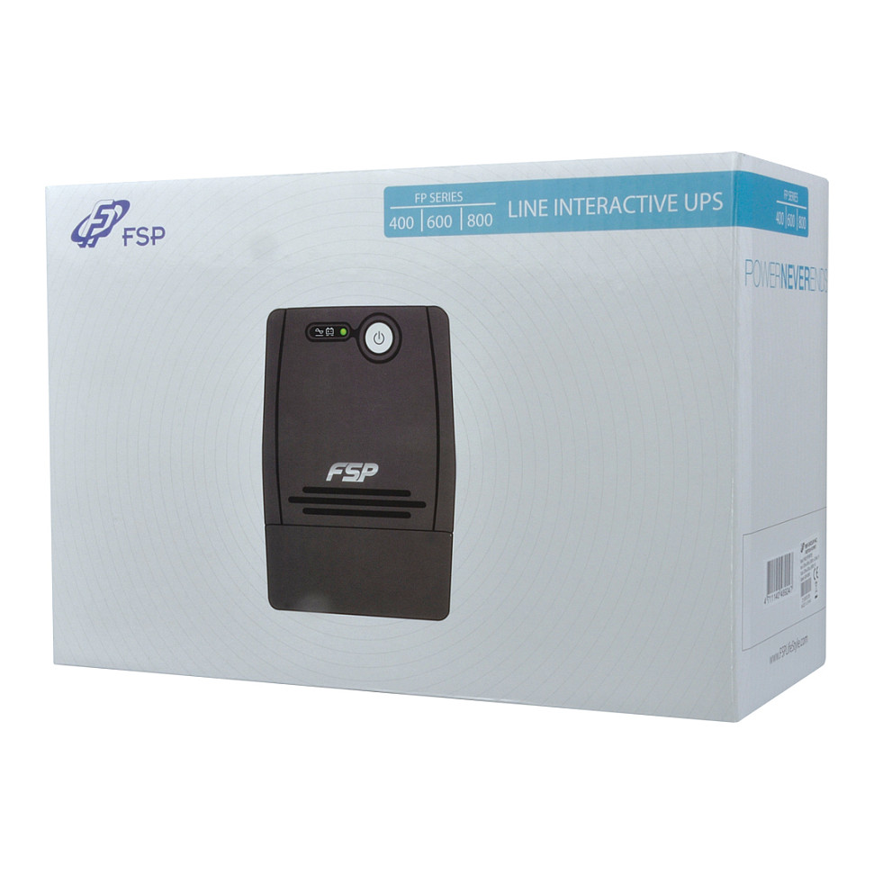 FSP FP 800 UPS 800VA / 480W – Line-Interactive UPS with AVR & 2x Schuko Sockets for PC & Network Backup - Figura 4