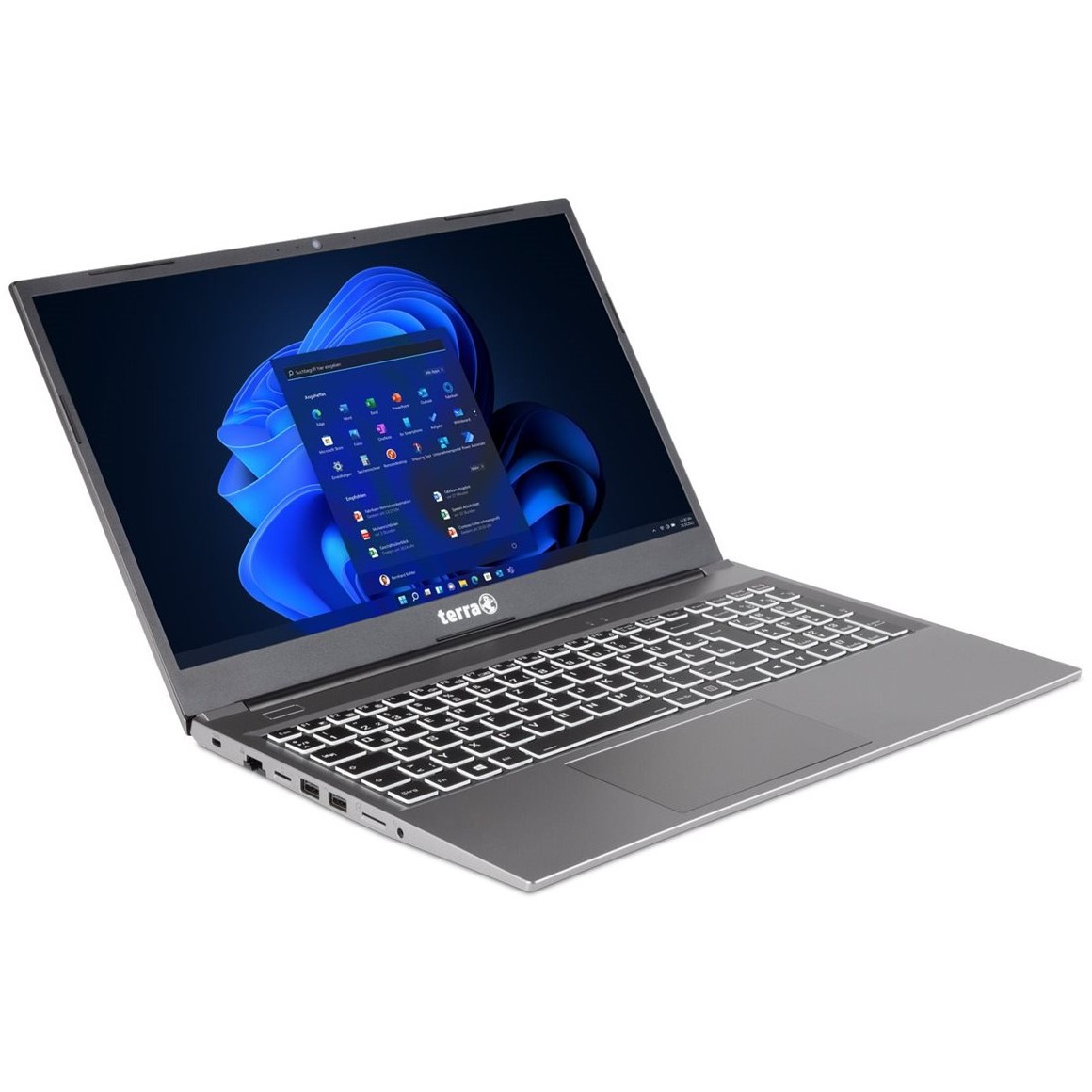 Laptop Wortmann TERRA MOBILE 1517 / i5-1235U / 16GB DDR4 / 500GB / 15.6" Full HD LED / Intel Iris Xe Graphics / DE - Gri - Figura 3