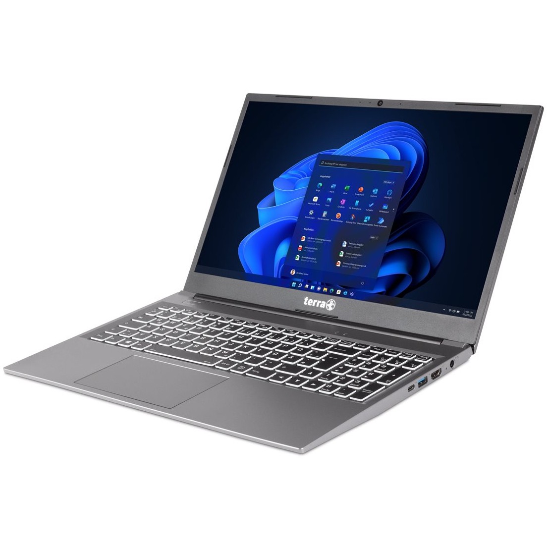 Laptop Wortmann TERRA MOBILE 1517 / i5-1235U / 16GB DDR4 / 500GB / 15.6" Full HD LED / Intel Iris Xe Graphics / DE - Gri - Figura 4