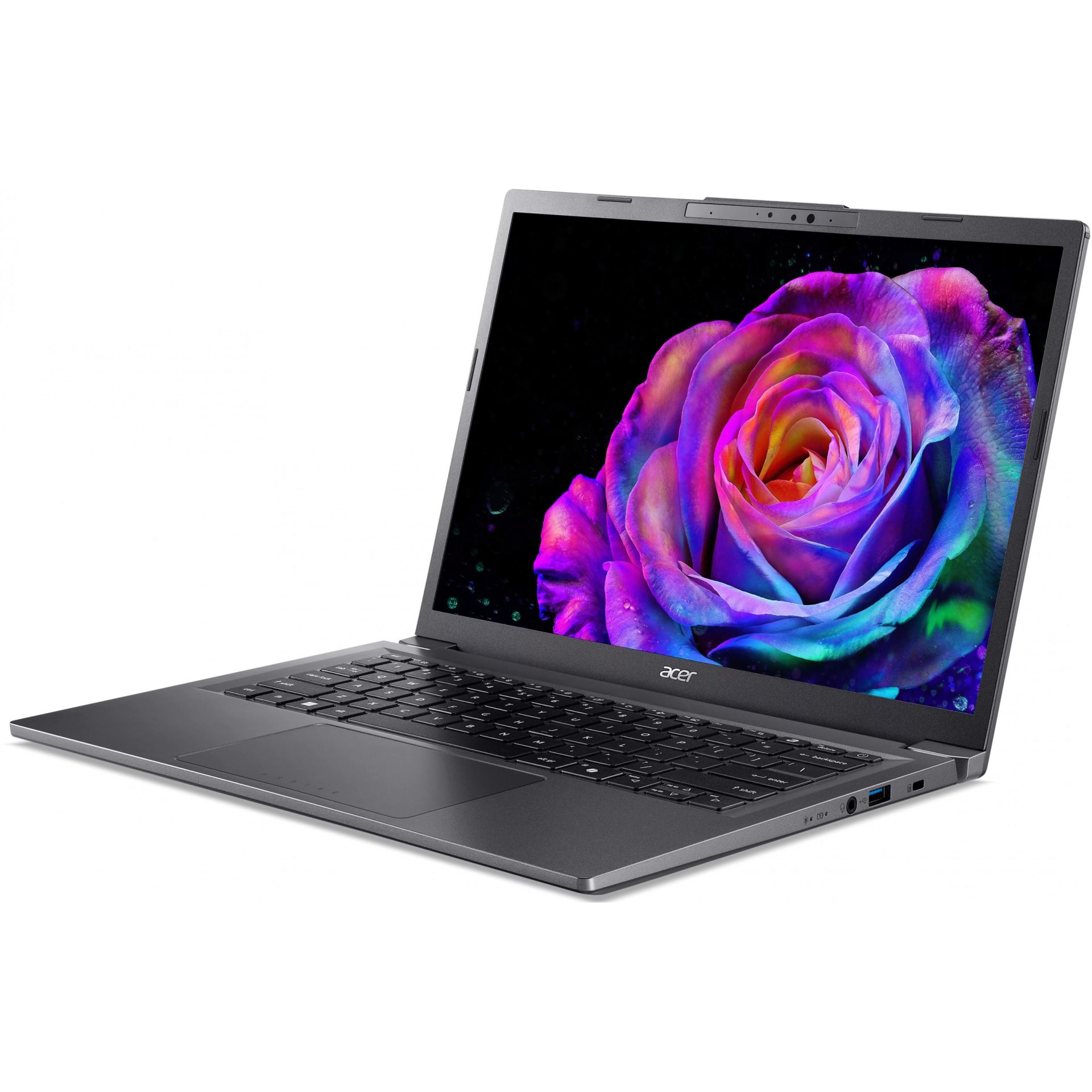 Laptop Acer Aspire 14 AI A14-52M-55NH / Ultra 5-226V / 16GB LPDDR5 / 512GB / 14" WUXGA OLED / Intel Arc Graphics 130V / DE - Gri - Figura 2