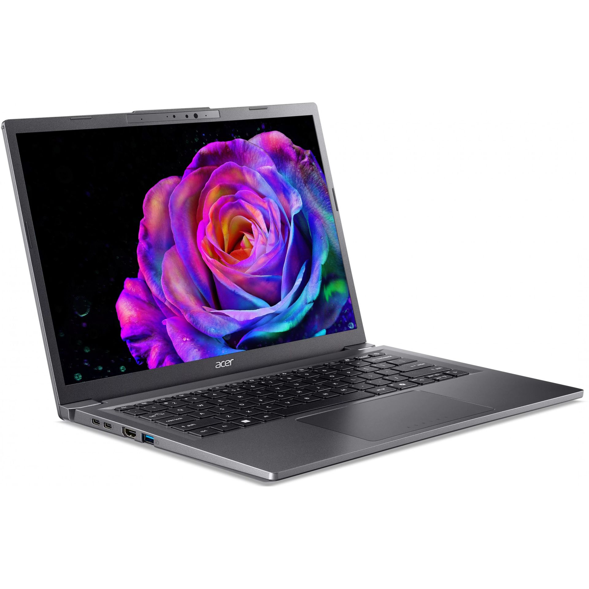 Laptop Acer Aspire 14 AI A14-52M-55NH / Ultra 5-226V / 16GB LPDDR5 / 512GB / 14" WUXGA OLED / Intel Arc Graphics 130V / DE - Gri - Figura 3