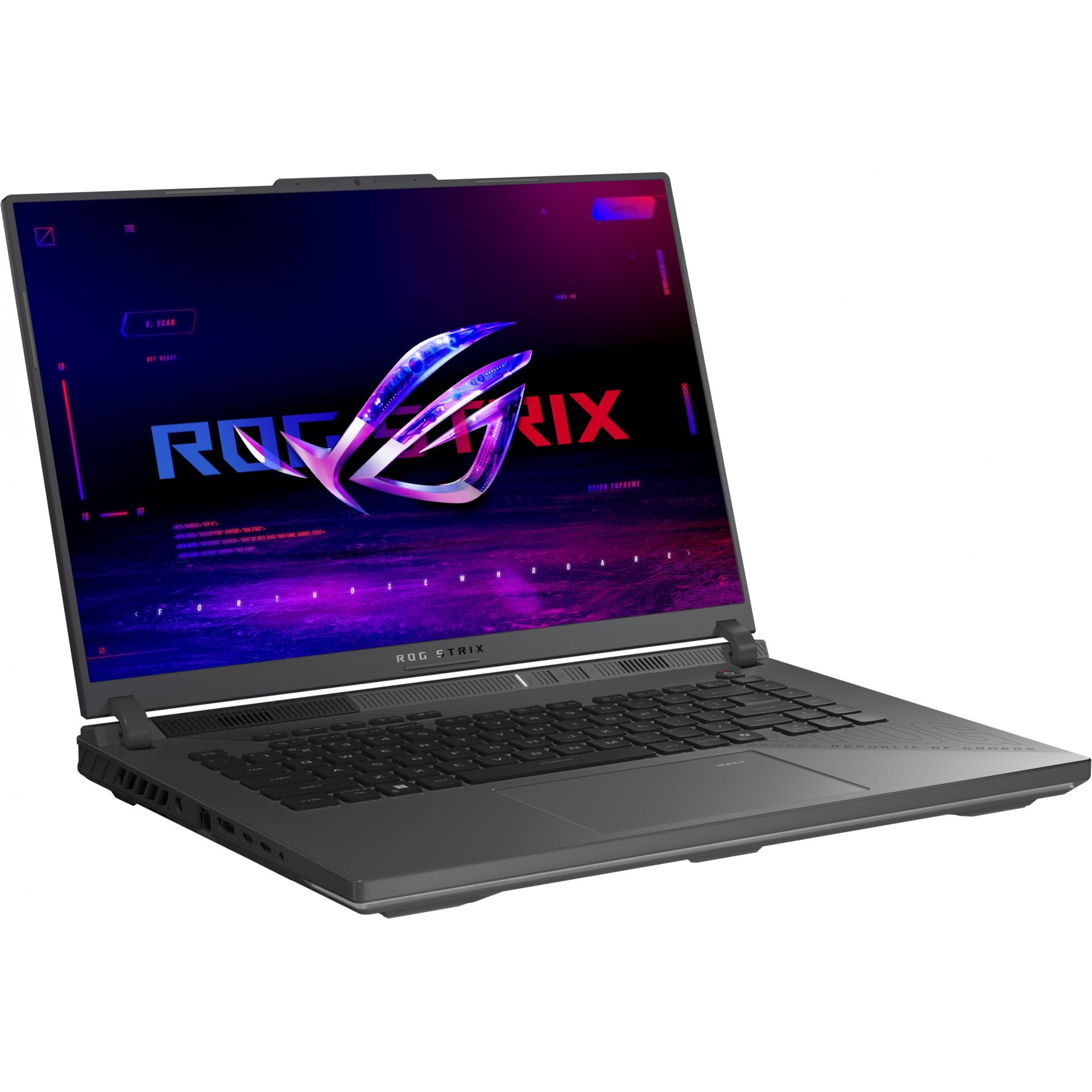 Laptop Gaming ASUS ROG Strix G16 G614FP-S5008W / Ryzen 9-9955HX / 32GB DDR5 / 1TB / 16" WQXGA IPS 240Hz / RTX 5070 8GB - Gri e mbyllur - Figura 3