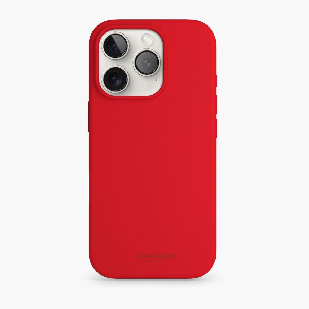 Aksesorë për telefon Mbrojtëse Silikoni Vonmählen Soft për iPhone 16 Pro Max - Kuqe