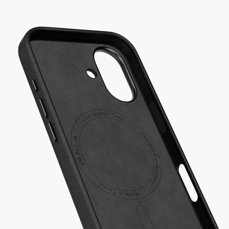 Aksesorë për telefon Vonmählen Like Leather Case për iPhone 17 – Zezë - Figura 2