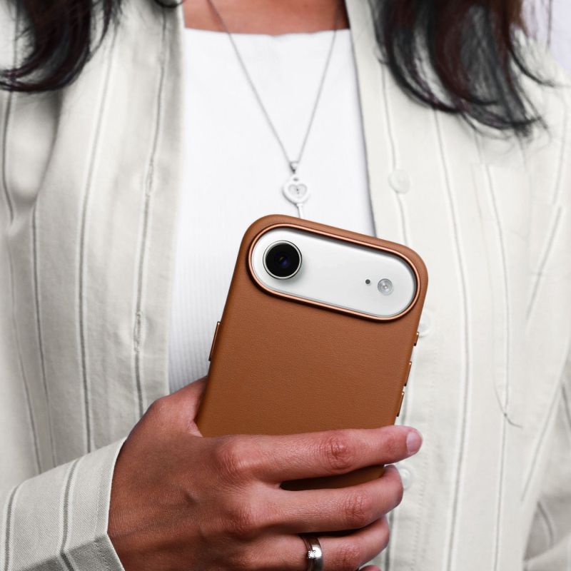 Aksesorë për telefon Vonmählen Like Leather Case për iPhone Air 17 – Kafe - Figura 3