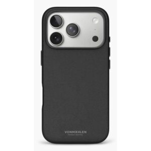 Aksesorë për telefon Vonmählen Like Leather Case për iPhone 17 Pro Max – Zezë