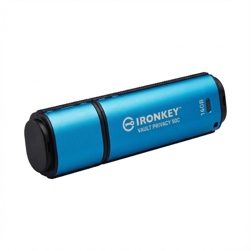 Flash Drive USB Kingston IronKey Vault Privacy 50C / 16GB AES-256 - Blu