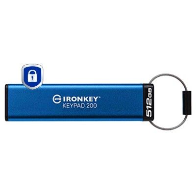 USB Flash Drive / Kingston / IronKey Keypad 200 / 512GB / Blu - Figura 3
