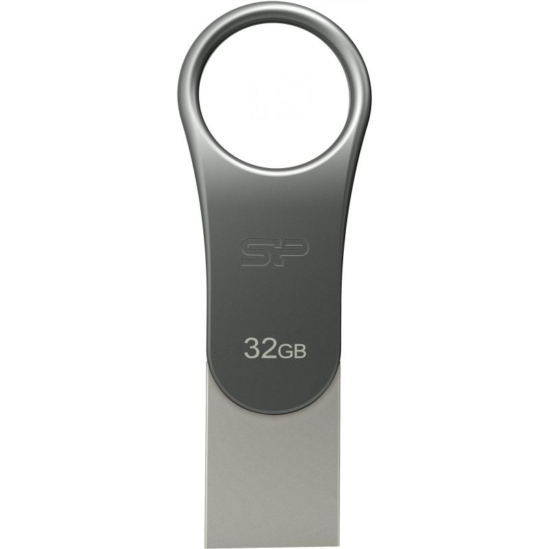 USB Flash Drive Silicon Power C80 / 32GB / 3.0 / Type-C Ready – Argjendtë