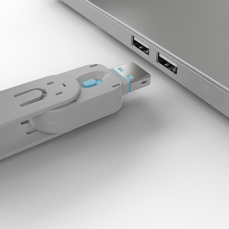 USB Flash Drive / Port Lock / Lindy / Typ A / 4x / Blu - Figura 3