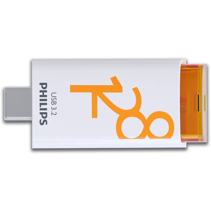 USB Flash Drive / Philips Click Series / 128 GB / USB-C / USB 3.2 Gen 1 - Portokalli - Figura 2