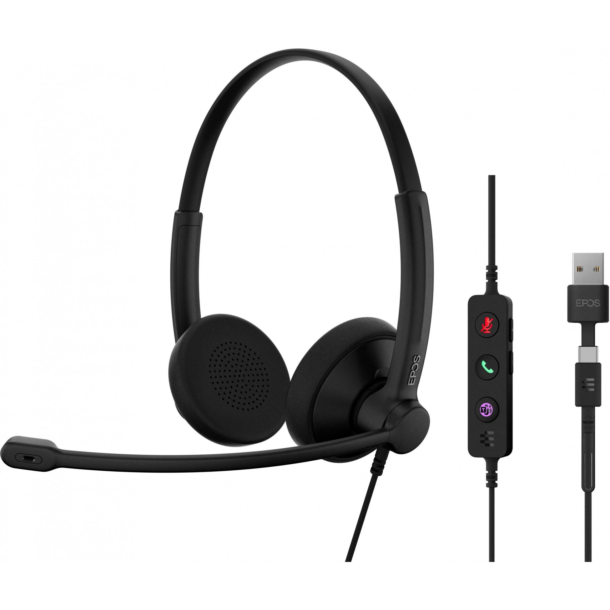 Kufje me Kabllo Impact 100 MS / Stereo / USB-C+A - Zezë - Figura 3