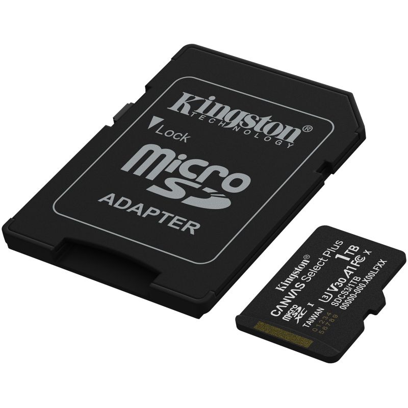 Kartë Memorie SD Kingston 1TB microSDXC Canvas Select Plus Gen3 150MB/s A1 + Adapter - Figura 2