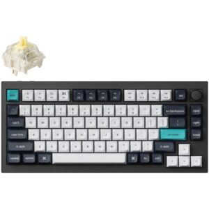 Tastierë Gaming  Keychron Q1 Max RGB Wireless & Wired / Gateron Jupiter Banana / German Language – Zezë