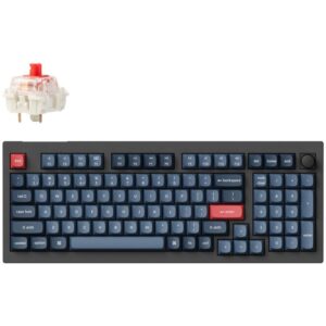 Tastierë Gaming Keychron V5 Max RGB Wireless / Gateron Jupiter Red / German Language – Zezë / Blu