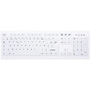 Tastierë me kabllo Cherry AK-C8100F-FU1-W/FR  – Bardhë