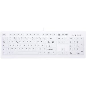 Tastierë me Kabllo Cherry Medical / French Layout – Bardhë