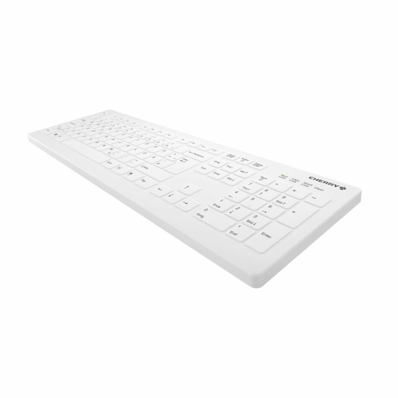 Tastierë pa kabllo Cherry AK-C8112F-FUS-W/GE / Medical / 105 Keys / German Layout - Bardhë - Figura 2