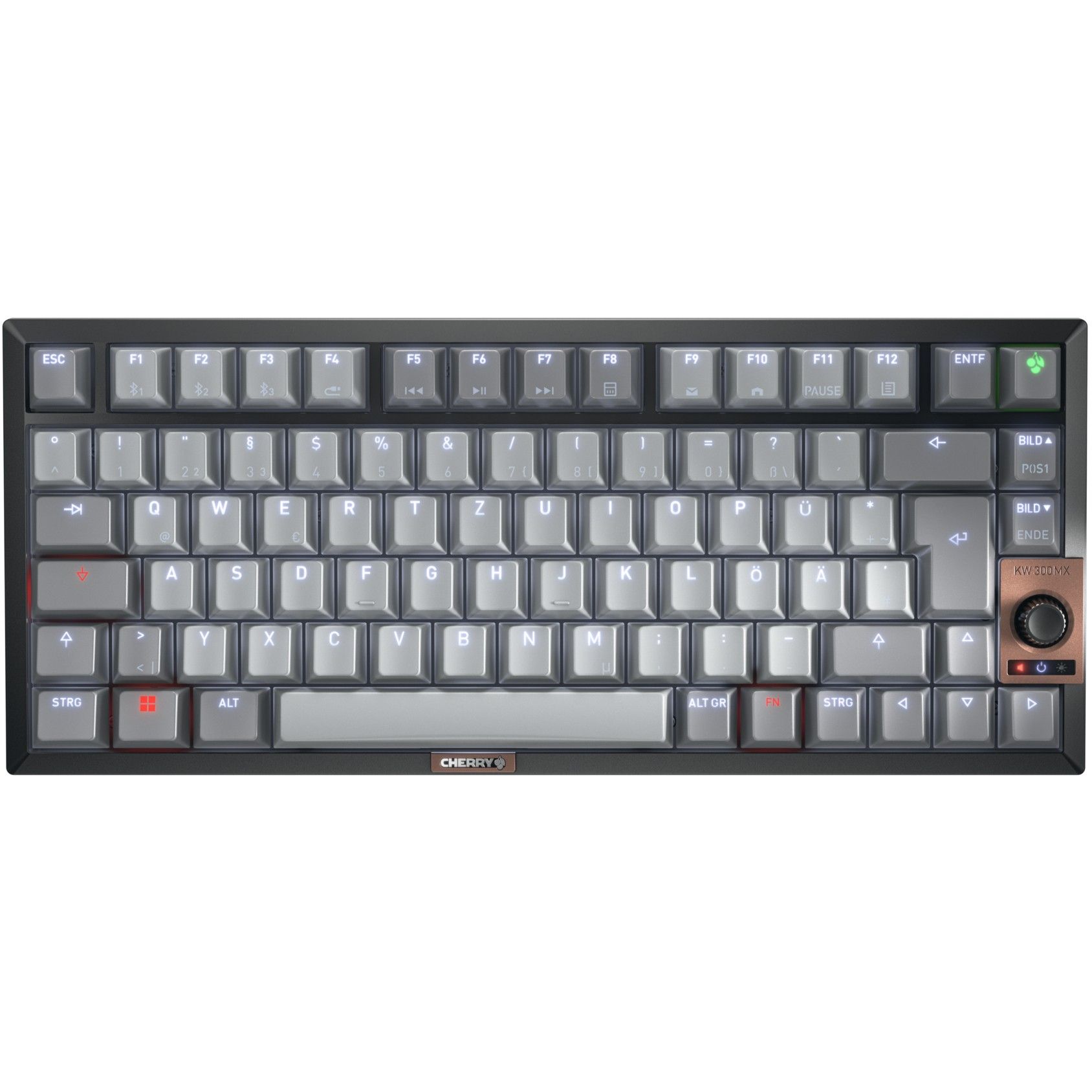 Tastierë pa kabllo Cherry MX 2A Silent Red / QWERTZ – Zezë