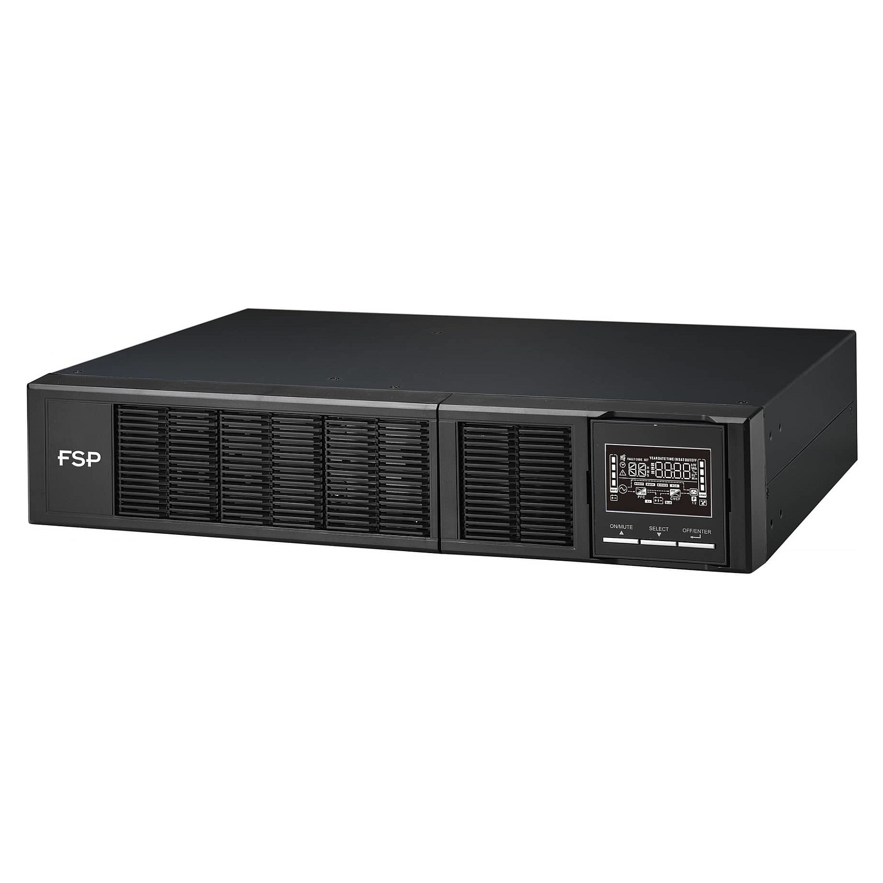 FSP Clippers RT 2K 2000VA / 2000W Online UPS – Rack/Tower Double Conversion with 4x 9Ah Batteries