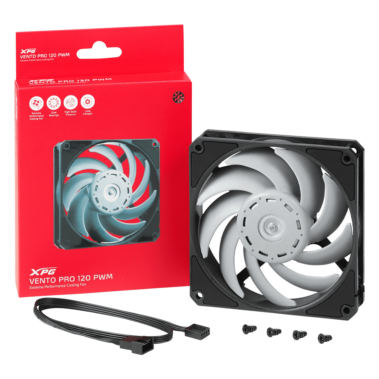 Ftohës për Kasë XPG Vento Pro 120mm PWM – Zezë - Figura 3