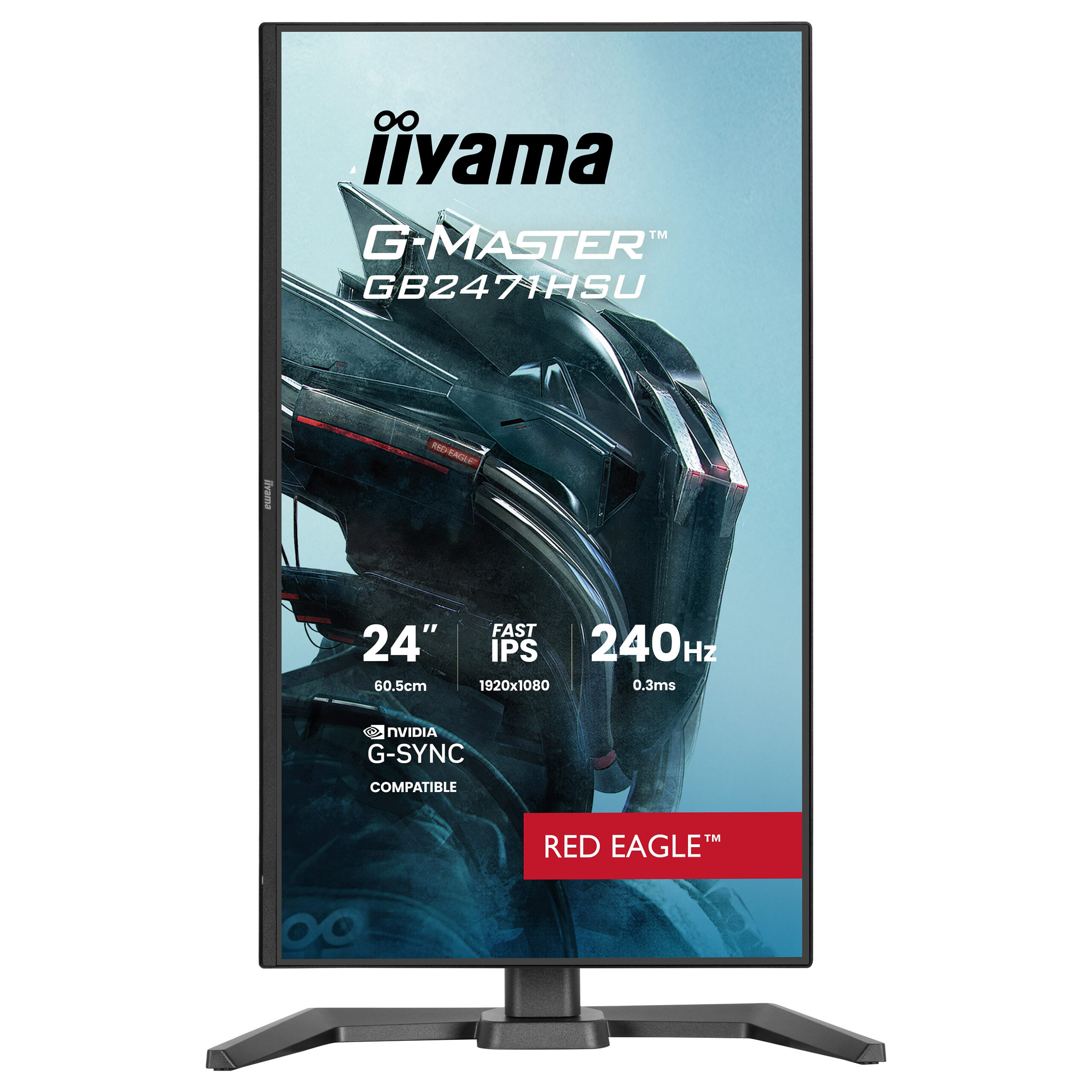Monitor Gaming iiyama GB2471HSU-B1 / 23.8"/ Full HD Fast IPS / 240 Hz / 0.3 ms / HDMI+USB+DP+HDCP - Zezë - Figura 2
