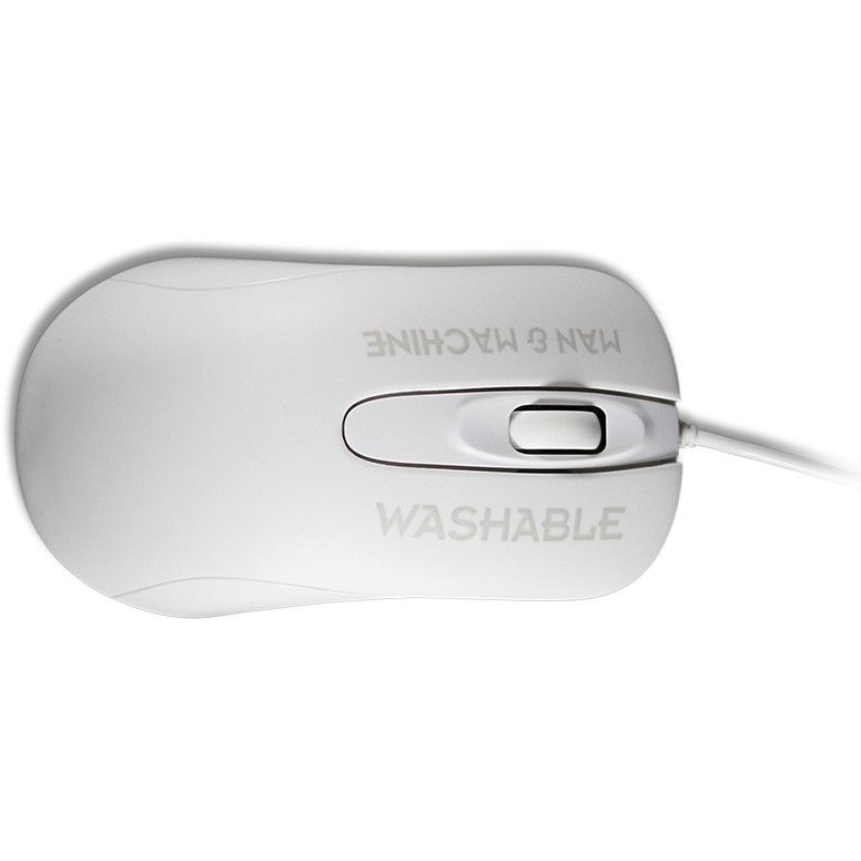 Maus me kabllo MAN&MACHINE / 1000 DPI / 2 Buttons + Scroll – Bardhë