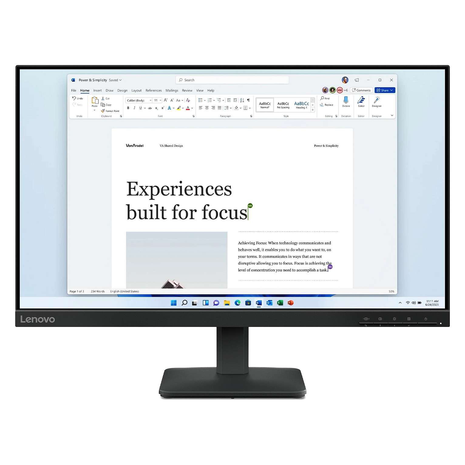 Monitor Lenovo L24-4e / 23.8"/ Full HD IPS / LCD / 100Hz / 6ms / VGA + HDMI - Zezë