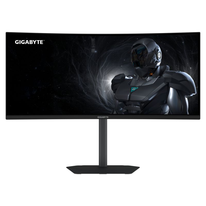 Monitor Gaming GIGABYTE GS34WQCA / 34"/ Wide Quad HD VA / LCD / Curved / 120Hz / 1ms / HDMI + DisplayPort - Zezë - Figura 2