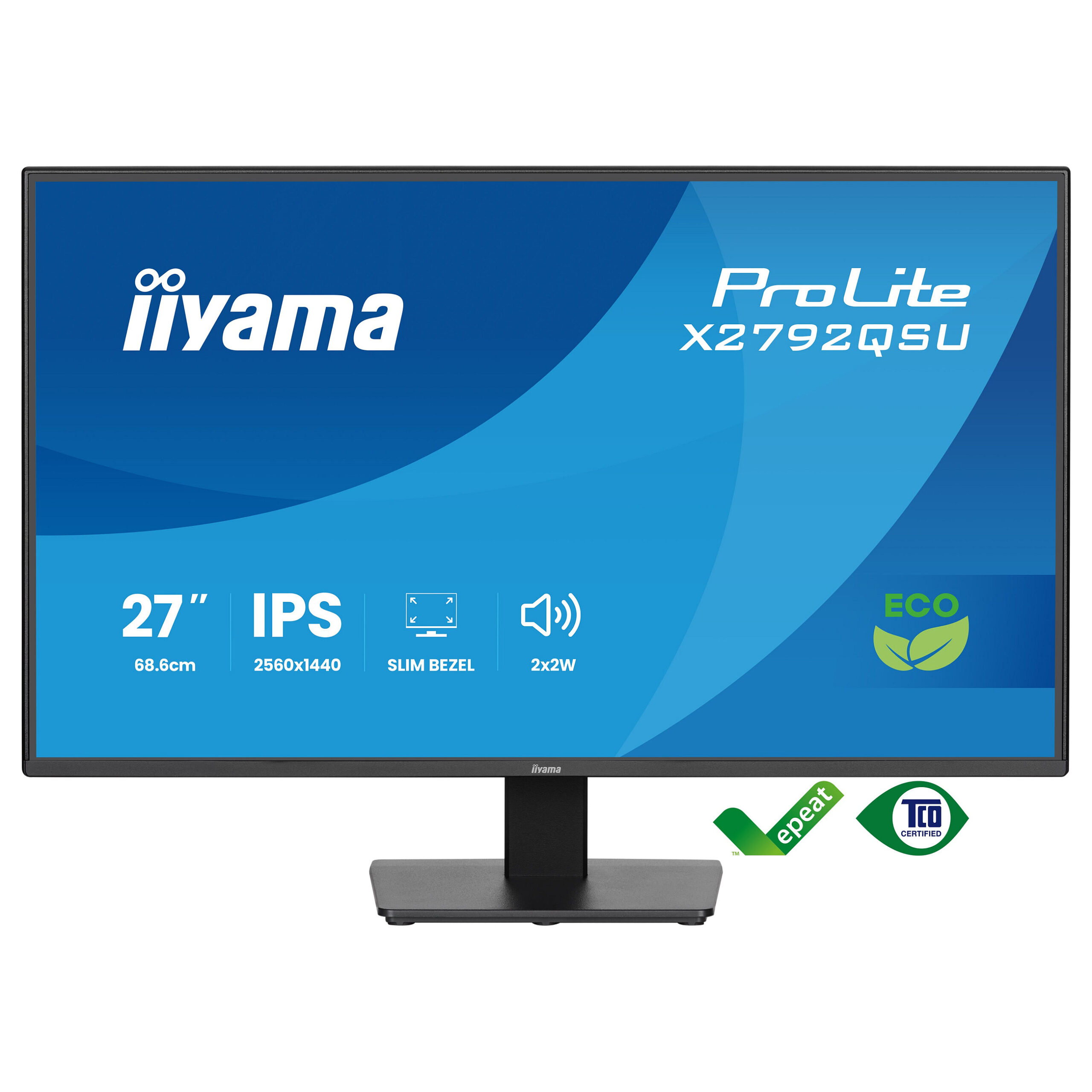 Monitor Gaming iiyama ProLite X2792QSU-B1 / 27"/ Quad HD IPS / LED / 120 Hz / 3 ms / HDMI+USB+DP+HDCP - Zezë - Figura 2