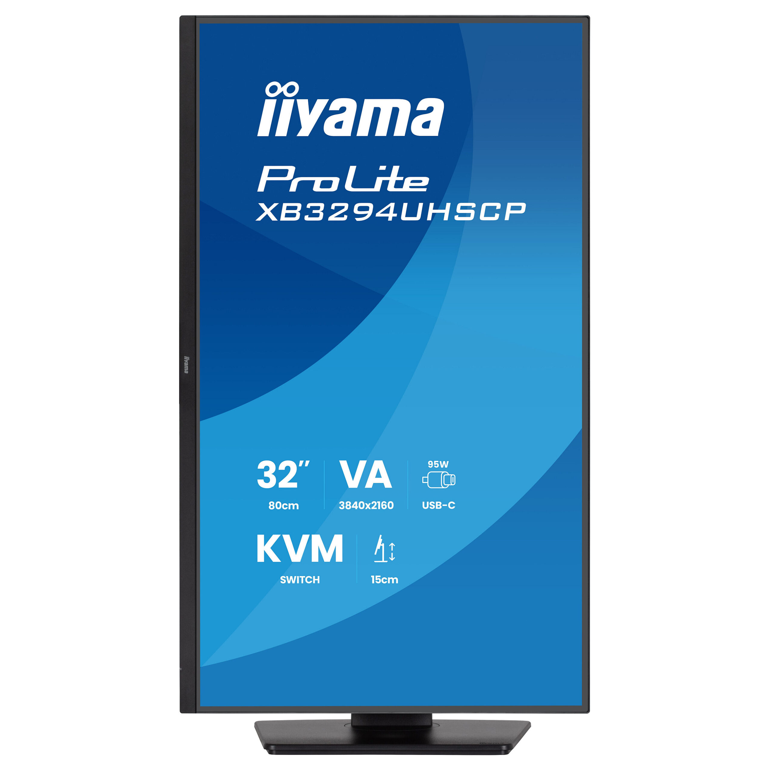 Monitor IIYAMA XB3294UHSCP-B1 / 31.5" / 4K Ultra HD VA / 75 Hz / 2 ms / HDMI+USB+DP+HDCP - Zezë - Figura 2