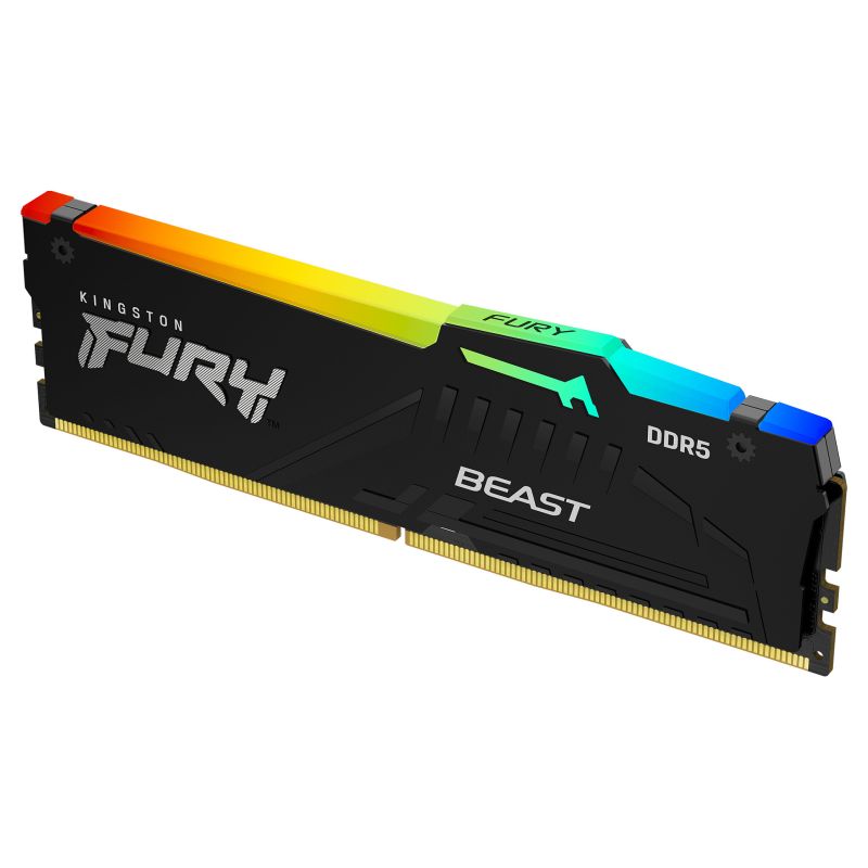 RAM Memorie DDR5 Kingston FURY Beast RGB 64GB (1 x 64GB) 5600 MHz CL36