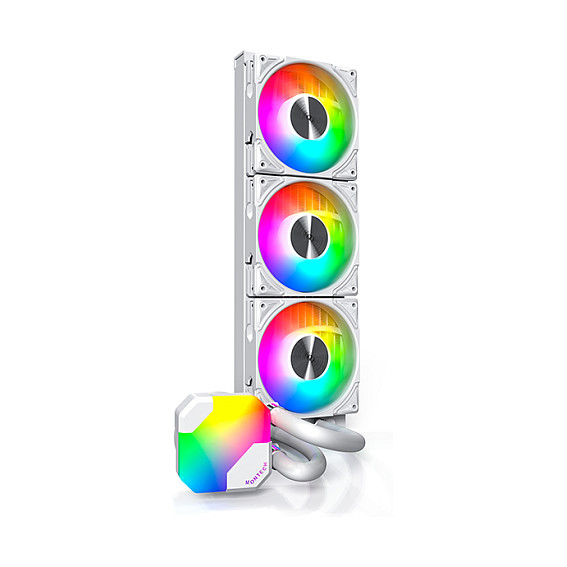 Ftohës për procesor K Montech HyperFlow ARGB 360 - Bardhë - Figura 2