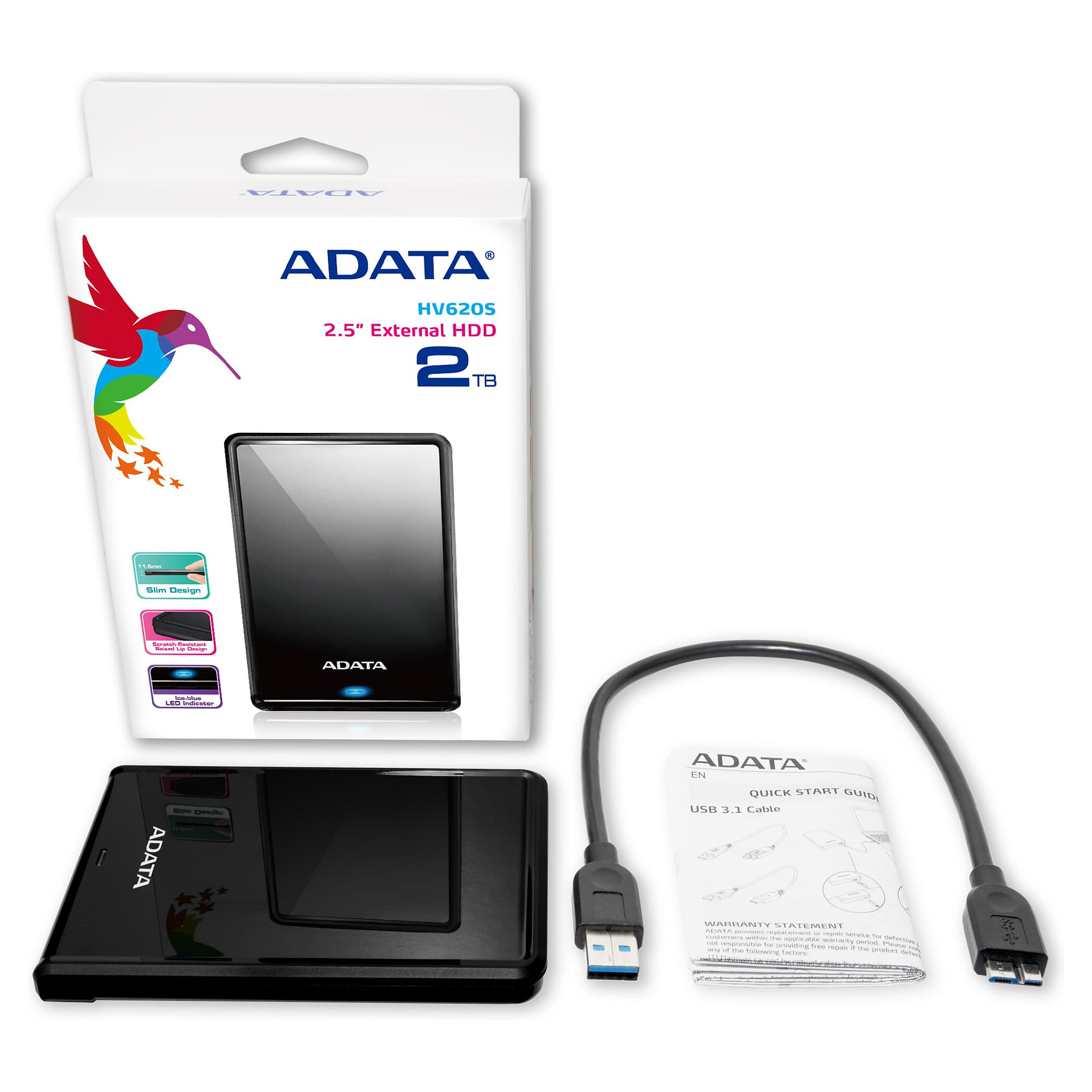 HDD të Jashtëm ADATA 2.5"/ VALUE / HV620S / 4TB - Zezë - Figura 5
