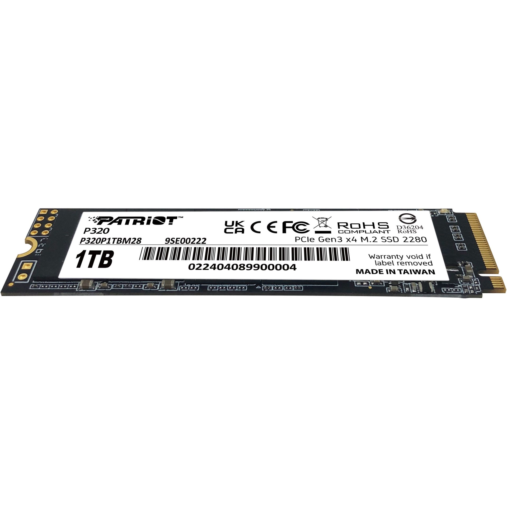 SSD e Brendshme M.2 / 1TB / Patriot P320 NVMe PCIe 3.0 x4 (2280) - Figura 2