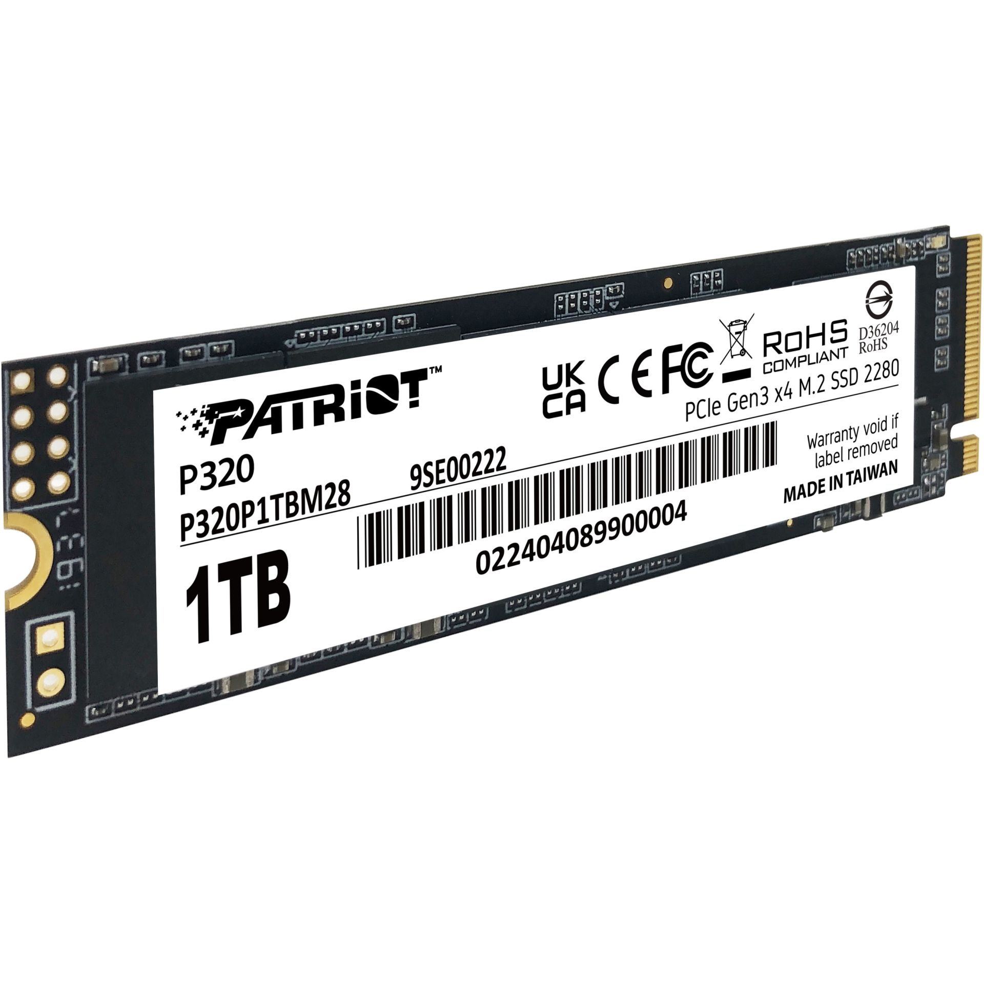 SSD e Brendshme M.2 / 1TB / Patriot P320 NVMe PCIe 3.0 x4 (2280) - Figura 3