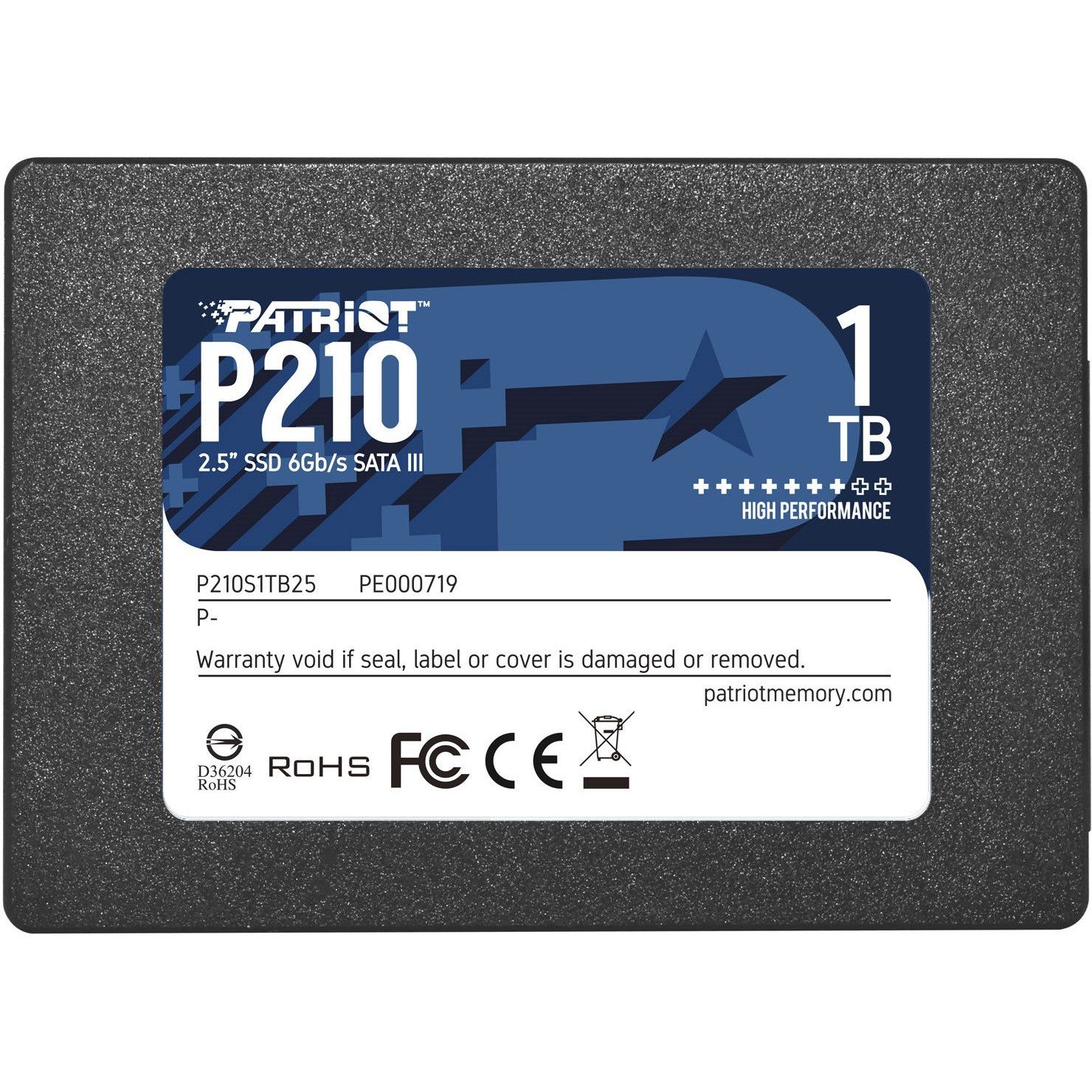SSD e Brendshme 2.5″ / 1TB / Patriot P210 SATA 6Gb/s