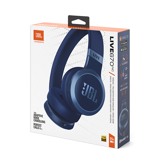 Kufje pa Kabllo JBL Live 670 NC Bluetooth On-Ear me Noise-Cancelling – Blu - Figura 3