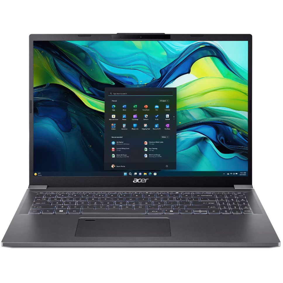 Laptop Acer Aspire 16 A16-71M-72C1 / Ultra 7-155H / 32GB LPDDR5 / 1TB / 16" WUXGA+ OLED / Intel Arc Graphics / DE - Gri