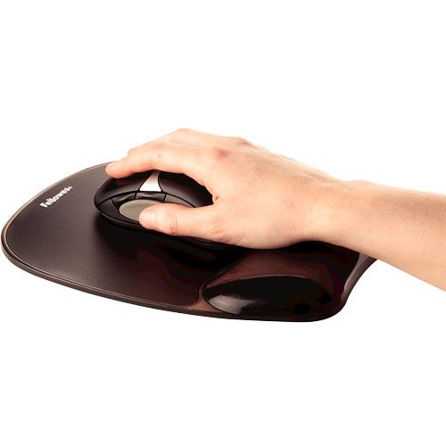 Mauspad Fellowes Crystal Gel Wrist Rest 202mm x 230mm x 25mm - Zezë - Figura 3