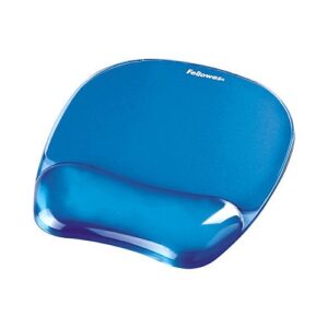 Mauspad Fellowes me Mbështetje për Kyçin e Dorës Crystal Gel  202 x 230 x 15mm – Blu