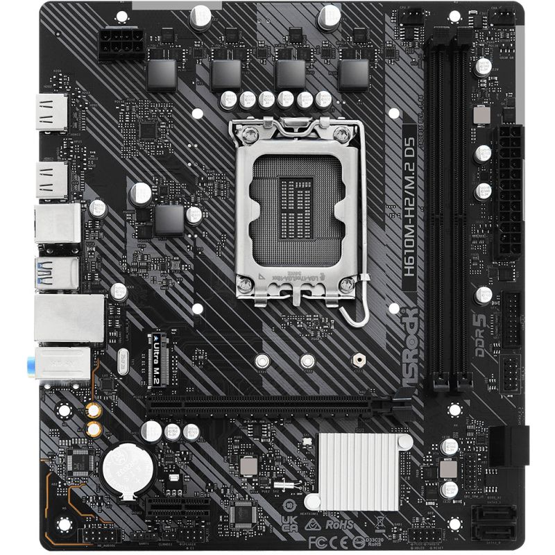 Pllakë Amë ASRock / H610M-H2/M.2 D5 / 1700 / mATX / HDMI / DDR5 - Figura 4