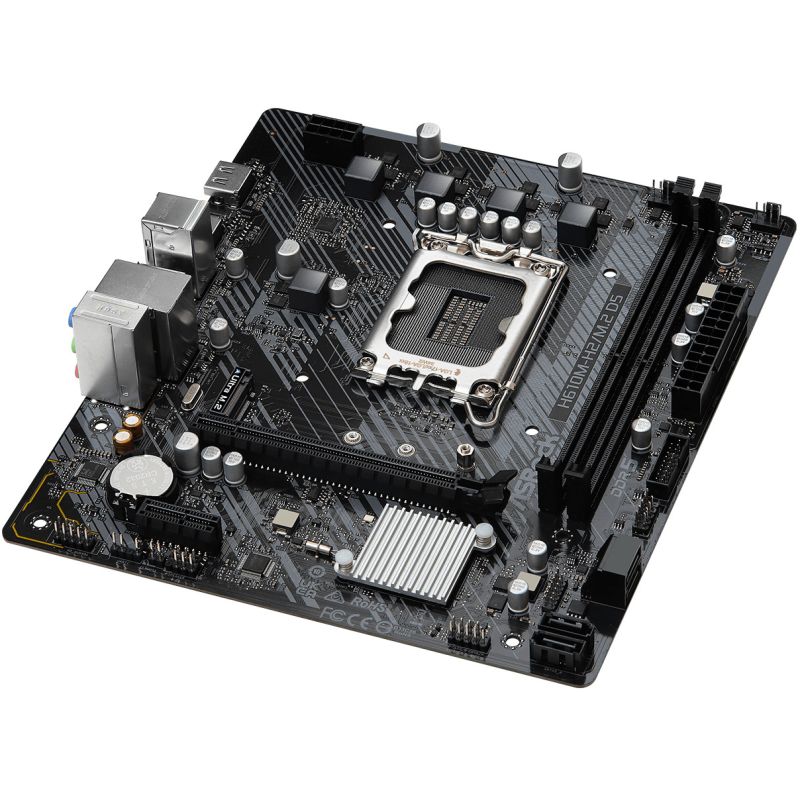Pllakë Amë ASRock / H610M-H2/M.2 D5 / 1700 / mATX / HDMI / DDR5 - Figura 3